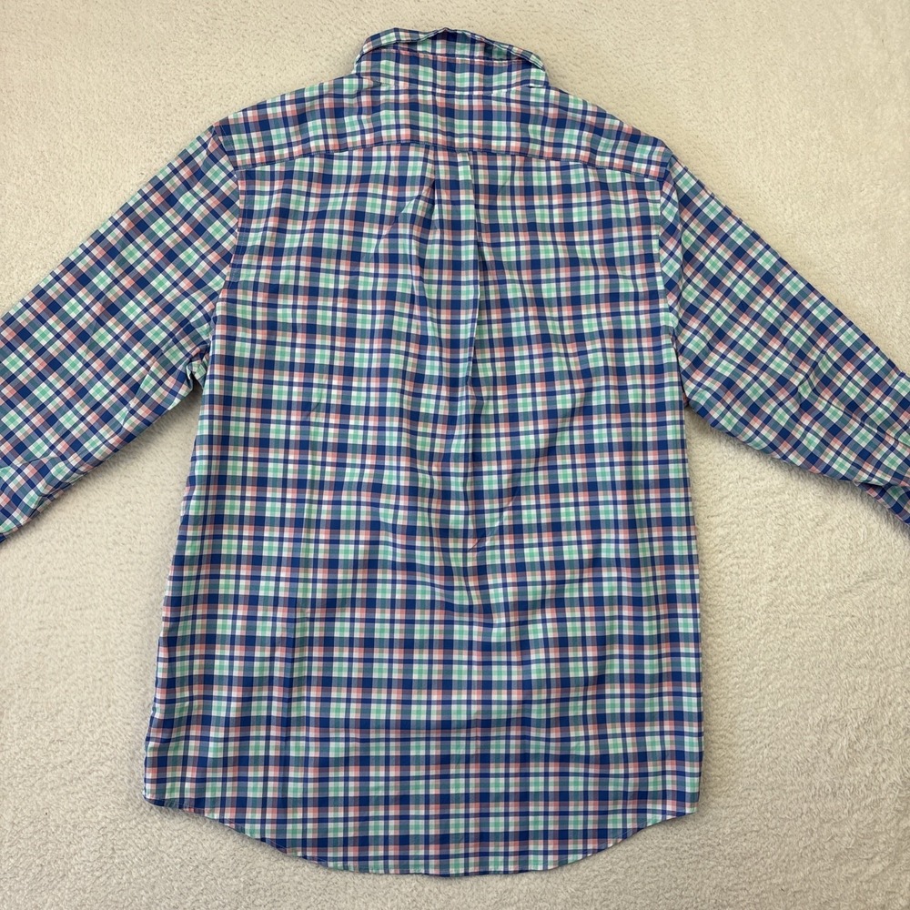 VINEYARD VINES Performance Mens Long Sleeve Shirt Medium Plaid Slim-Fit Button - Picture 3 of 13